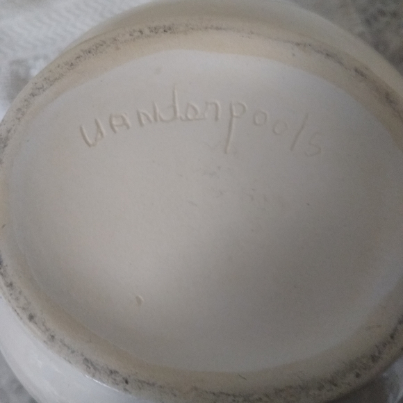 Vntg,  Arabia Style Glazed Bull Cow Pitcher/ Creamer Mid Century Modern, Signed - Picture 6 of 8